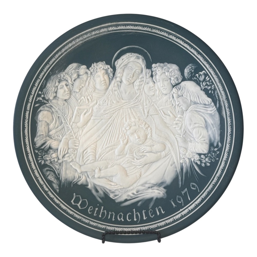 Madonna and‎ Child VTG Villeroy & Boch Mettlach 1979 Christmas Plate Botticelli